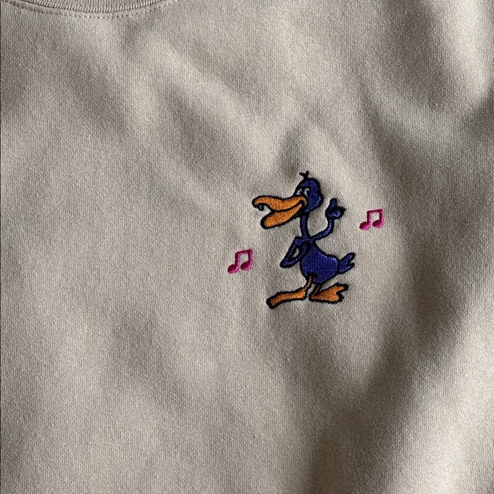 Obey Disco Duck Tan Crewneck Sweatshirt - Picture 9 of 11